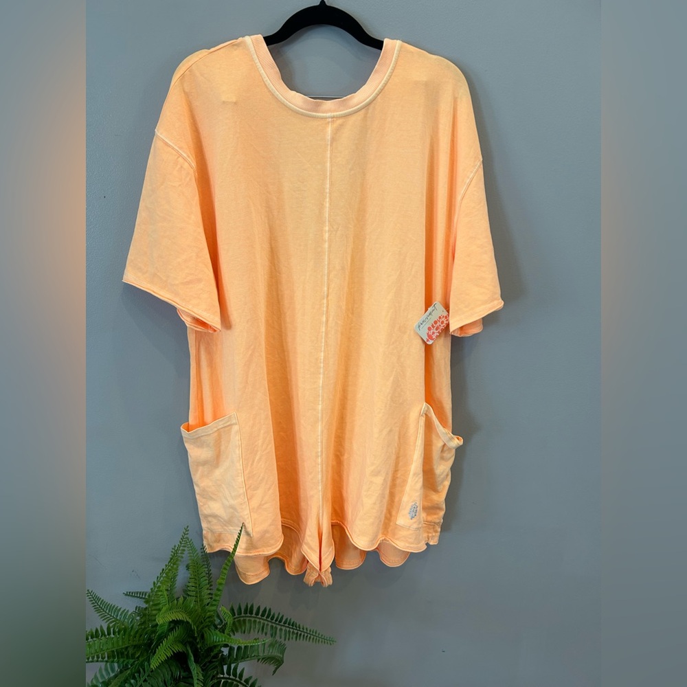 NWT FP Free People Movement Hot Shot Shorts Romper Onesie - Morning Sunshine - Picture 2 of 10